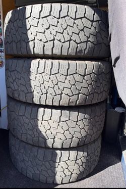 Jeep Rubicon 4 Wheels & Tires (33"); Falken Wildpeak A/T3W 285/70R17