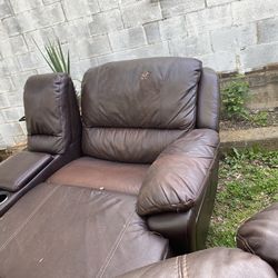 Leather sofas