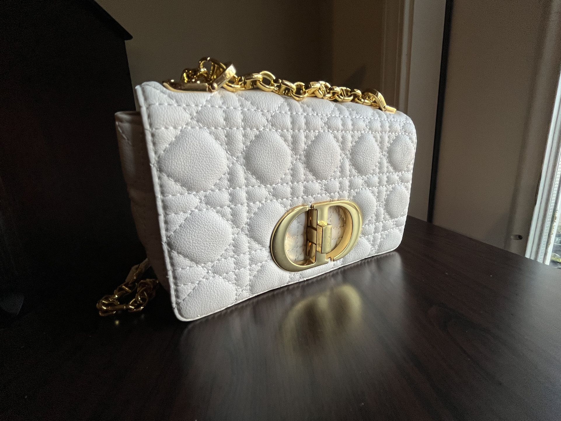 Christian Dior Caro Bag Cannage Quilt Calfskin Small