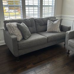 Two Gray Sofas