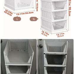 5-CT Stackable Closet Organizer $25