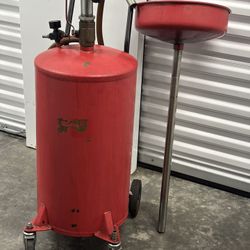 20-gallon portable air-operated waste oil drain tank 