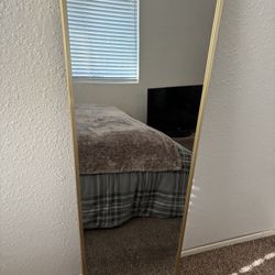 Rectangular Mirror Golden Color 51 Long X14.5” Of Wide 