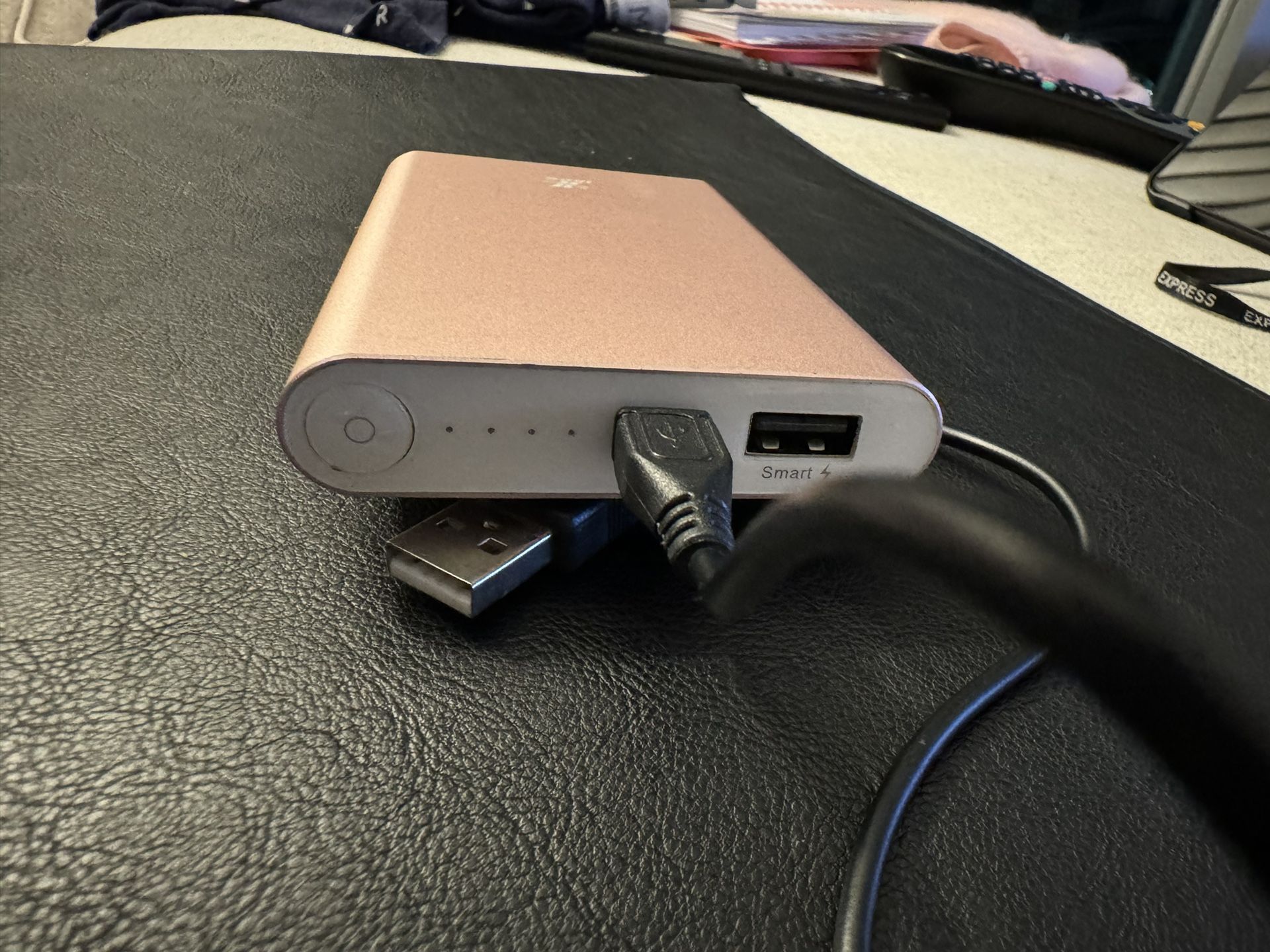 8000mAh Power Bank Portable Charger, iXCC Rose Aluminum High speed