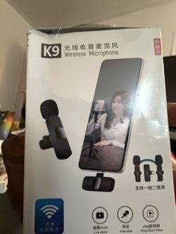 K9 Wireless Microphone USB-C Plug and Play for Smartphones, Highly Sensitive