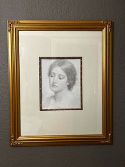 Pretty Female Art Sketch Print