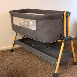 Grey Baby Bassinet