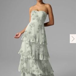 Pistachio Green Bridesmaid/Wedding Guest Dress