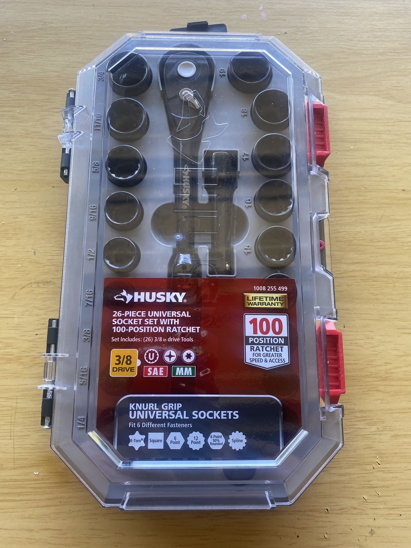 100-Position 3/8 in. Drive Universal Socket Wrench Set (26-Piece)