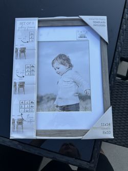 Set of 3 wooden Gallery Frames 