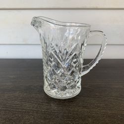 1960s Pineapple Pattern Creamer by Anchor Hocking Early American Prescut With Ri