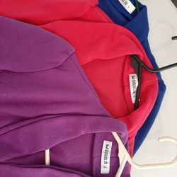 Women's Size L Blue, Pink And Purple Business Casual Outerwear 