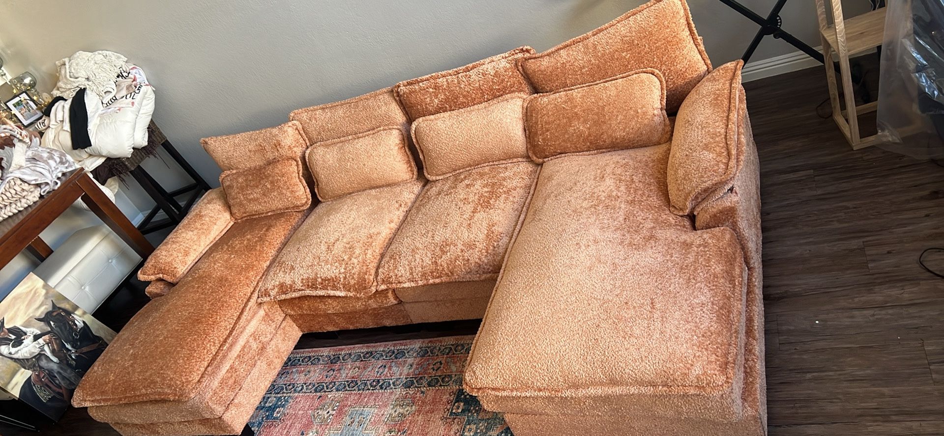 New Orange Couch Sectional