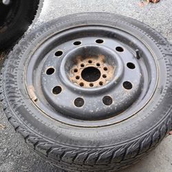 2 Studded Tires With Wheels 205/55r16