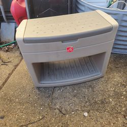 The price is firm.. step two boot and shoot bench with storage