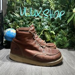 Timberland Pro Barstow 6" Soft Toe Work Boot Brown Men's Size 13 M Dress Casual