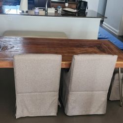 Reclaimed Wood Dining Table Set