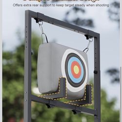 Archery Target Stand, Portable Shooting Target Holder for Foam, 3D, Straw Archery Targets, Hunting Bow and Arrow, Raised Leg Design for Indoor/Outdoor