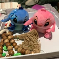 Lilo Stitch Keychains Clips For Back Pack Set 