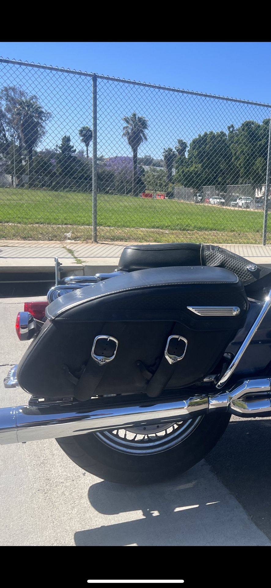 Original Leather Bags For Harley Davison Road king