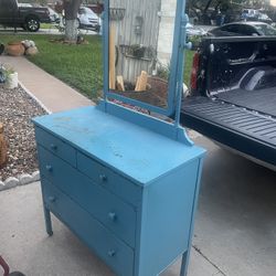 All metal 1950s dresser