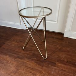 Tall Gold Star Side/ End Table 