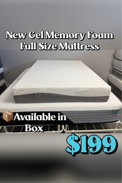 New Gel Memory Foam Full Size Mattress