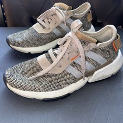 Adidas P.O.D. S3.1 Dust Sand Mens Size 8.5 Brown Athletic Running Shoes Sneakers