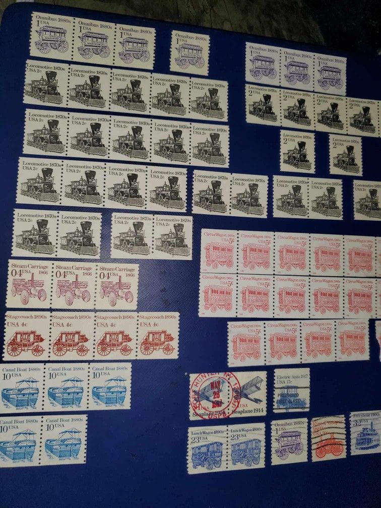 Transportation Set of Stamps