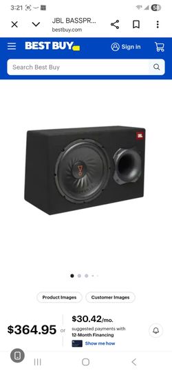 Jbl Subwoofer With Built In Amp