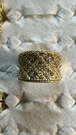 Beautiful,ring for Woman clear, Sonia Gold, plated, 14 K