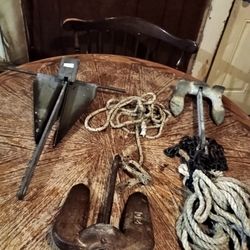 3 Different Boat Anchors, 2 With Tie Offs, 1 Without $30 Each