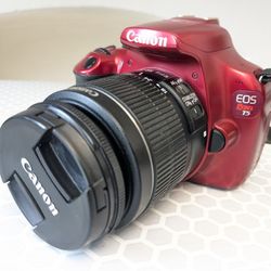 Canon EOS Rebel T5 - LIMITED EDITION Red Digital Camera Kit 