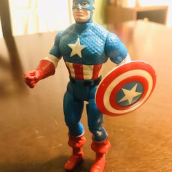 Vintage 1990 Toybiz Marvel Super Heroes Captain America