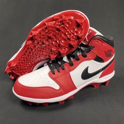 Nike Air Jordan 1 Alpha Menace Mid Football Cleats Chicago Men’s Size 13
