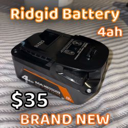 RIDGID 18V 4Ah Max Output Lithium Battery
