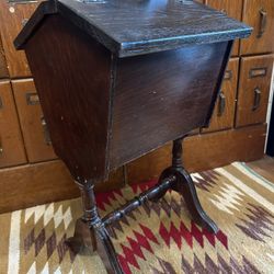 Vintage Oak Sewing Stand
