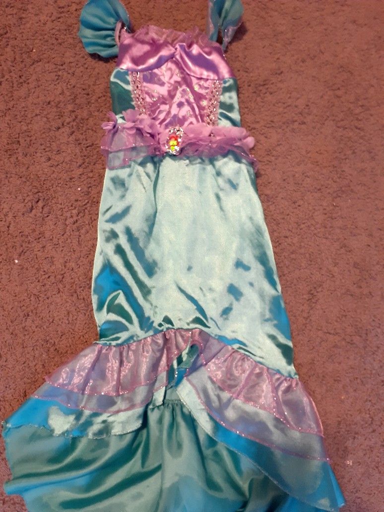 size 8 to 10 disney little mermaid costume