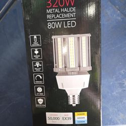 RAB Super Bright LED 480v Corn Cob 11,200 Lumens. Color Select