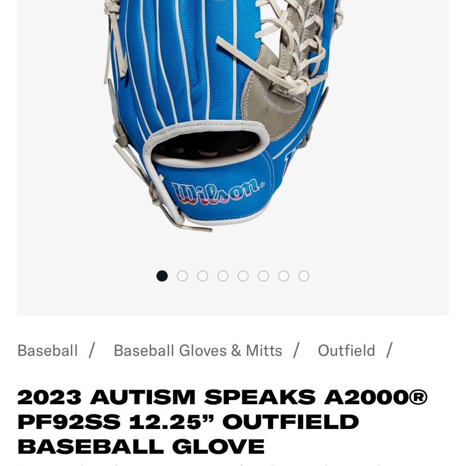 Autism Speaks A2000 out field glove 12.25