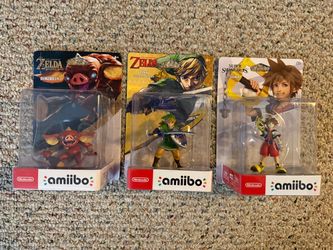 Set of 3 Nintendo Amiibo Figurines
