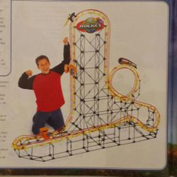 K Nex Rippin Rocket Roller Coaster 5.5 feet tall 6.5 feet long K