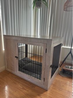 Unipaw 41in Wooden Furniture Dog Crate