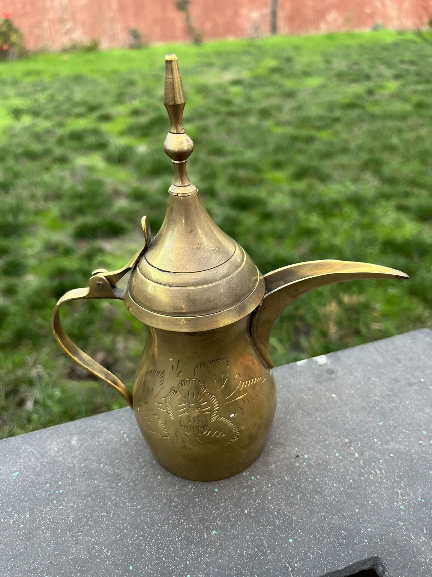 Brass Coffee Pot Teapot Turkish Indian