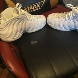 All White Foamposites 