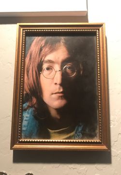 John Lennon framed picture