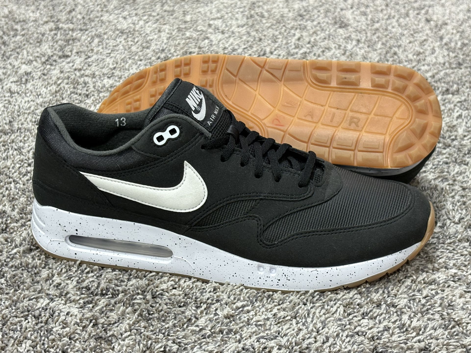 Men’s NIKE ‘Air Max 1 ‘86 OG’ Black Golf Shoes - Size US 13