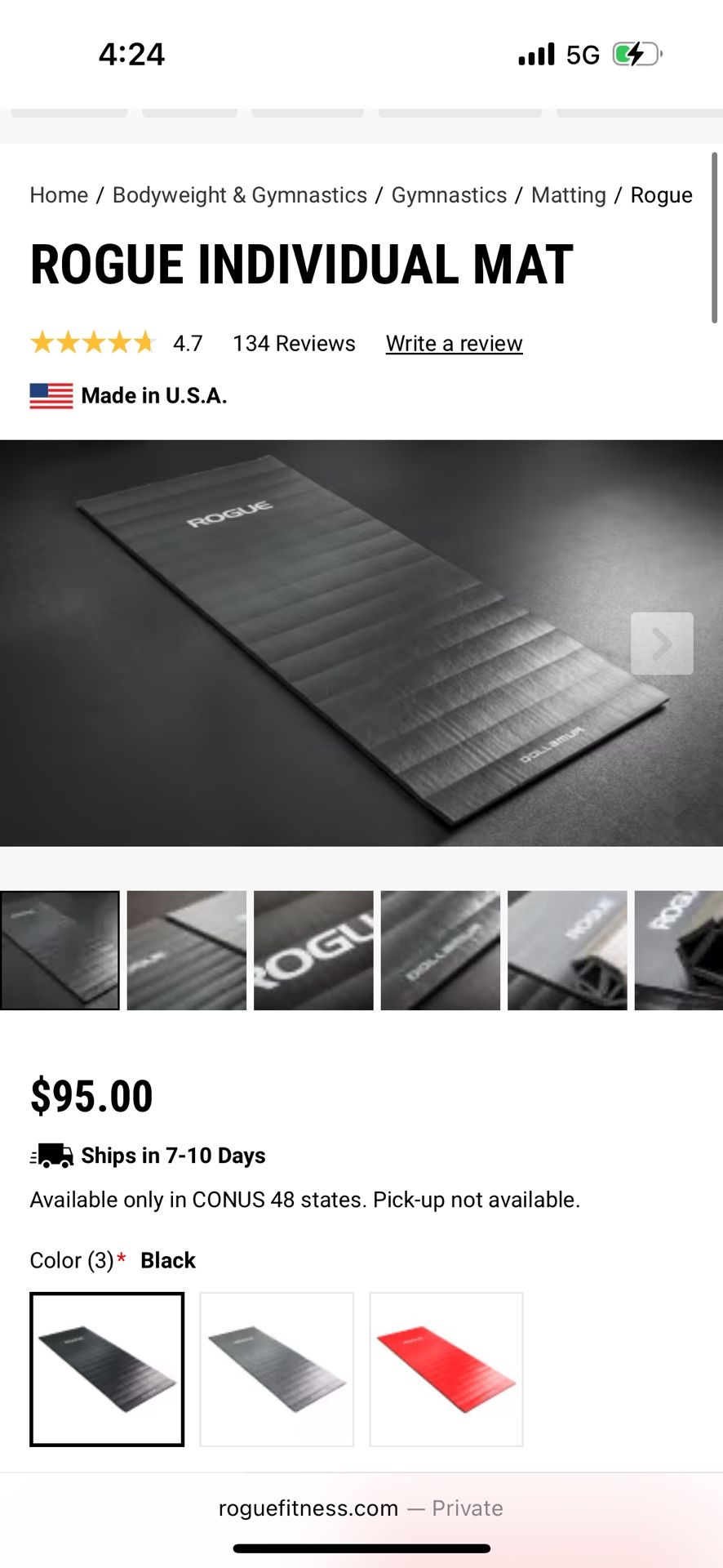 Rogue Individual Mats Only $35 Each