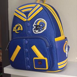 New 🐏 LA Rams Football NFL Liscensed LOUNGEfLY Backpack 