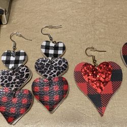 PLAID CHEETAH PRINT EARRINGS